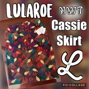 NWT Lularoe Fall Cassie Skirt Large